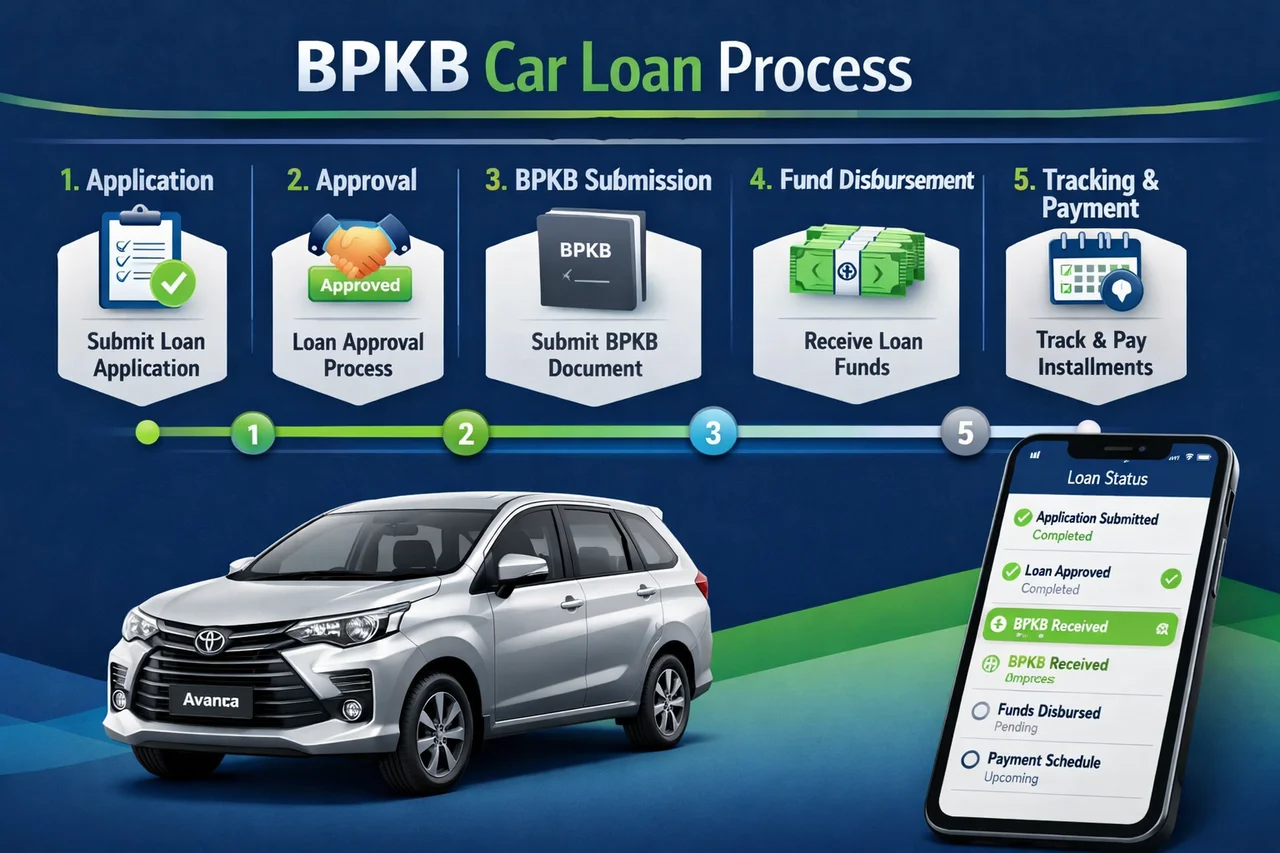 Proses Gadai BPKB Mobil: 5 Langkah Mudah