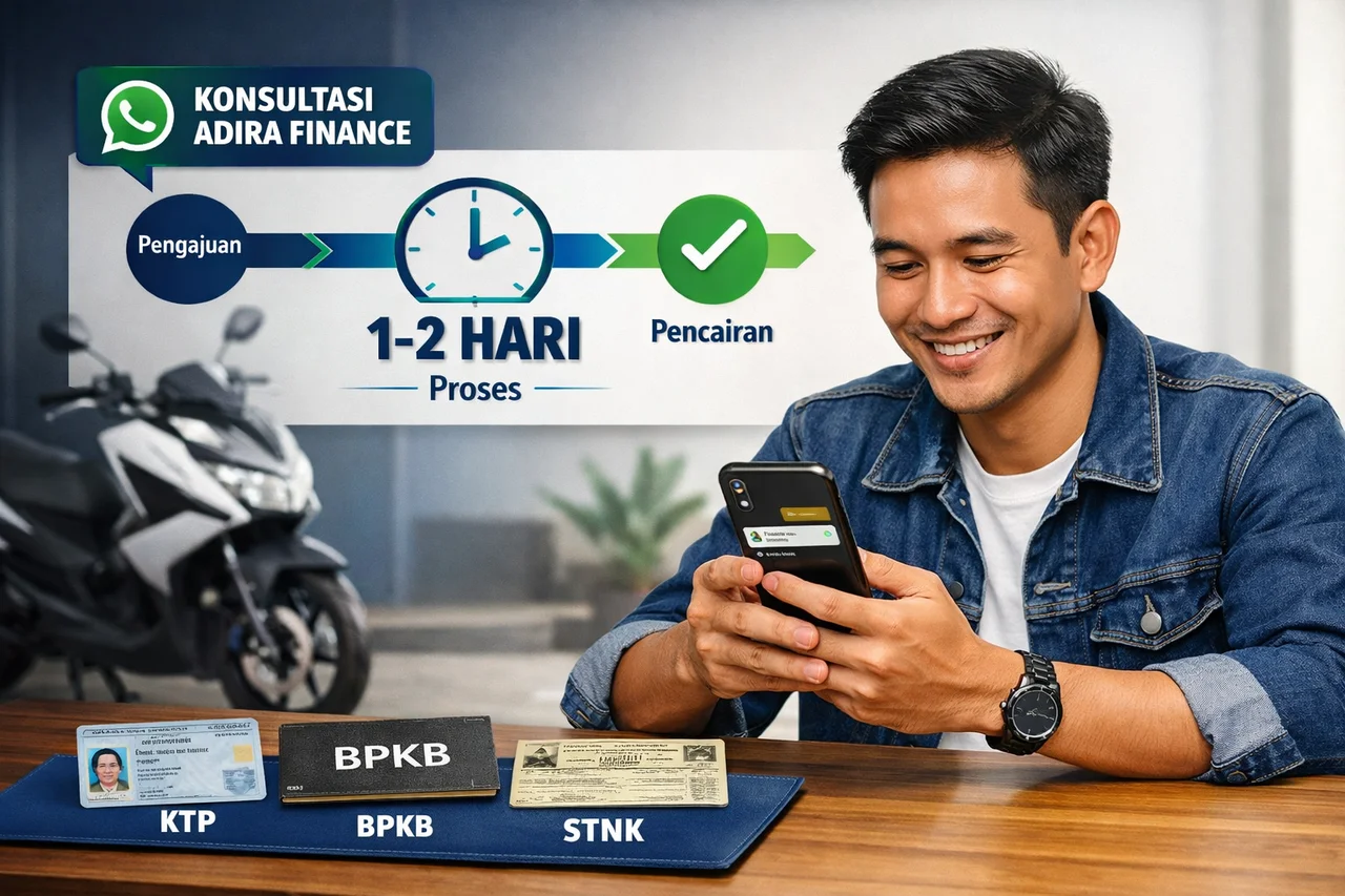 Proses Gadai BPKB Motor: Cair 1-2 Hari